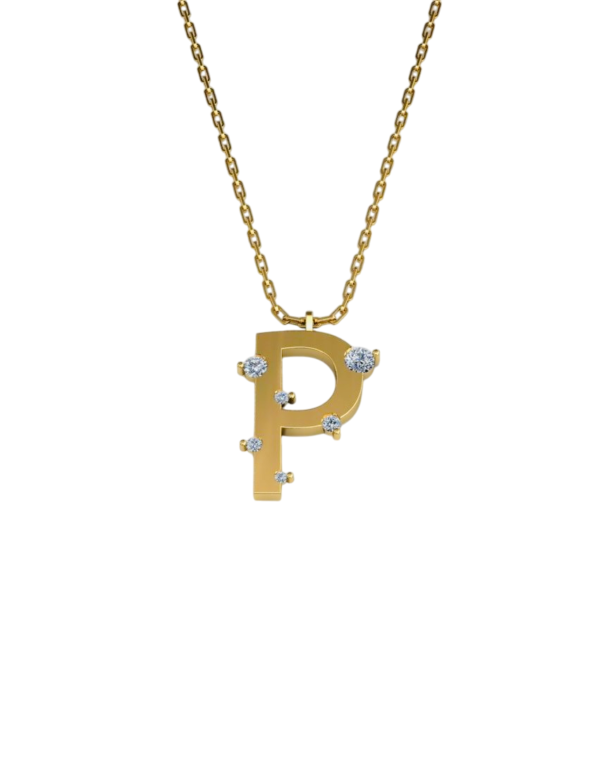 ALTINPEK P PIRLANTA HARF KOLYE - ALTINPEK Kolye