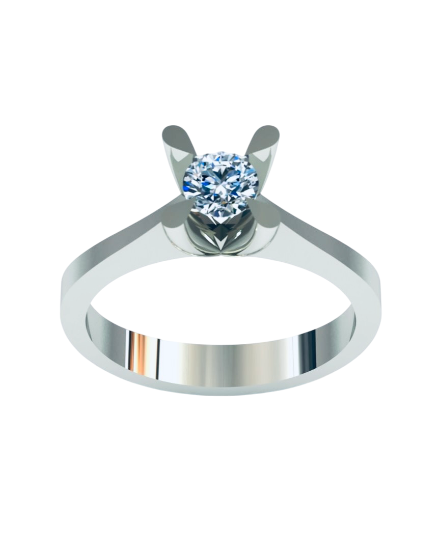 0.30 KARAT ALTINPEK TEKTAŞ PIRLANTA YÜZÜK