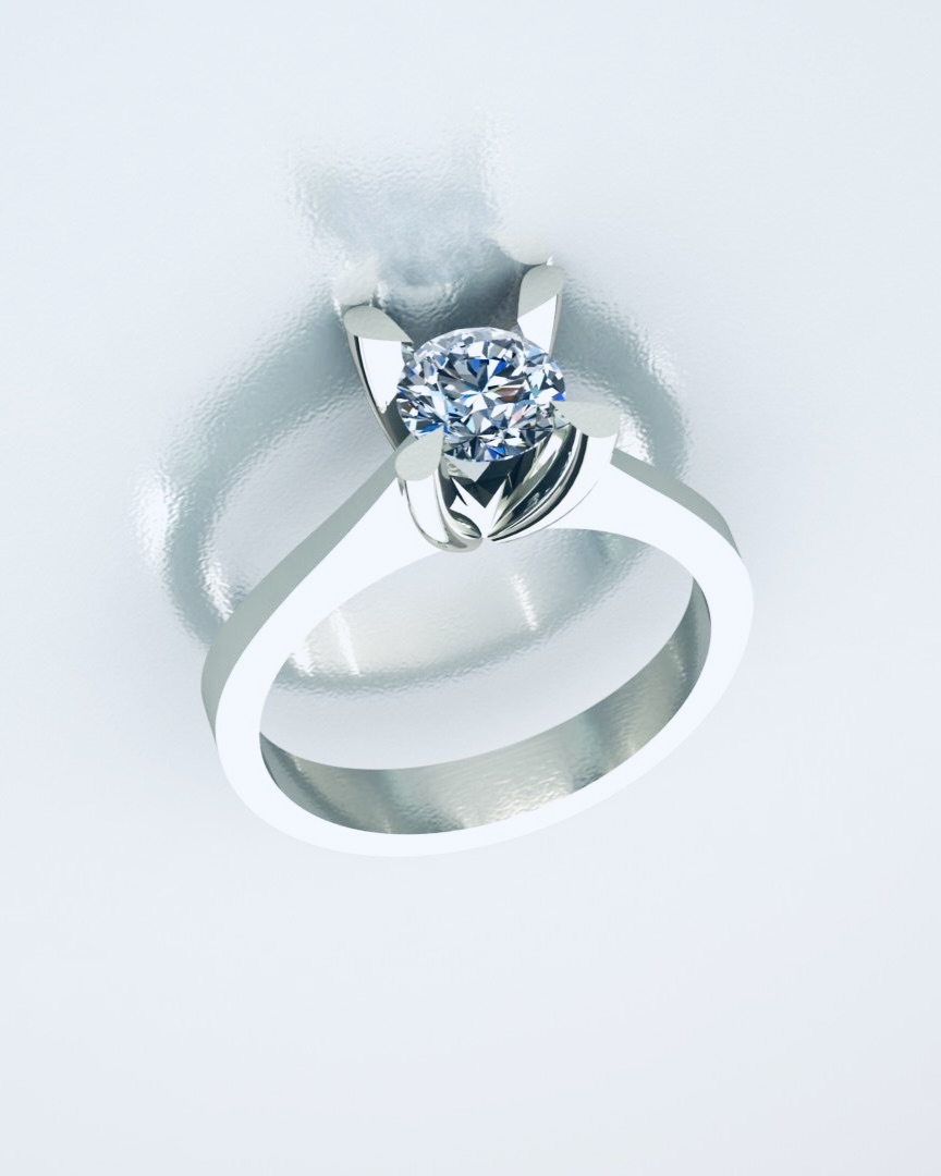 0.70 KARAT ALTINPEK TEKTAŞ YÜZÜK